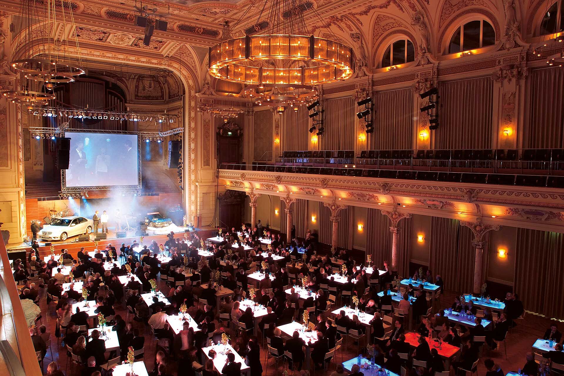 Produktpräsentation als Gala im Großen Saal in der Historischen Stadthalle Wuppertal